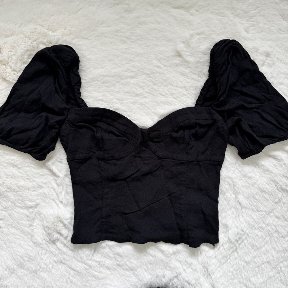 Aritzia Novella Blouse S - Black